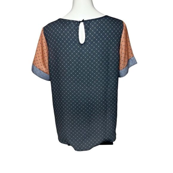 ModCloth mixed fresh daily short sleeve top size XL - Picture 7 of 13